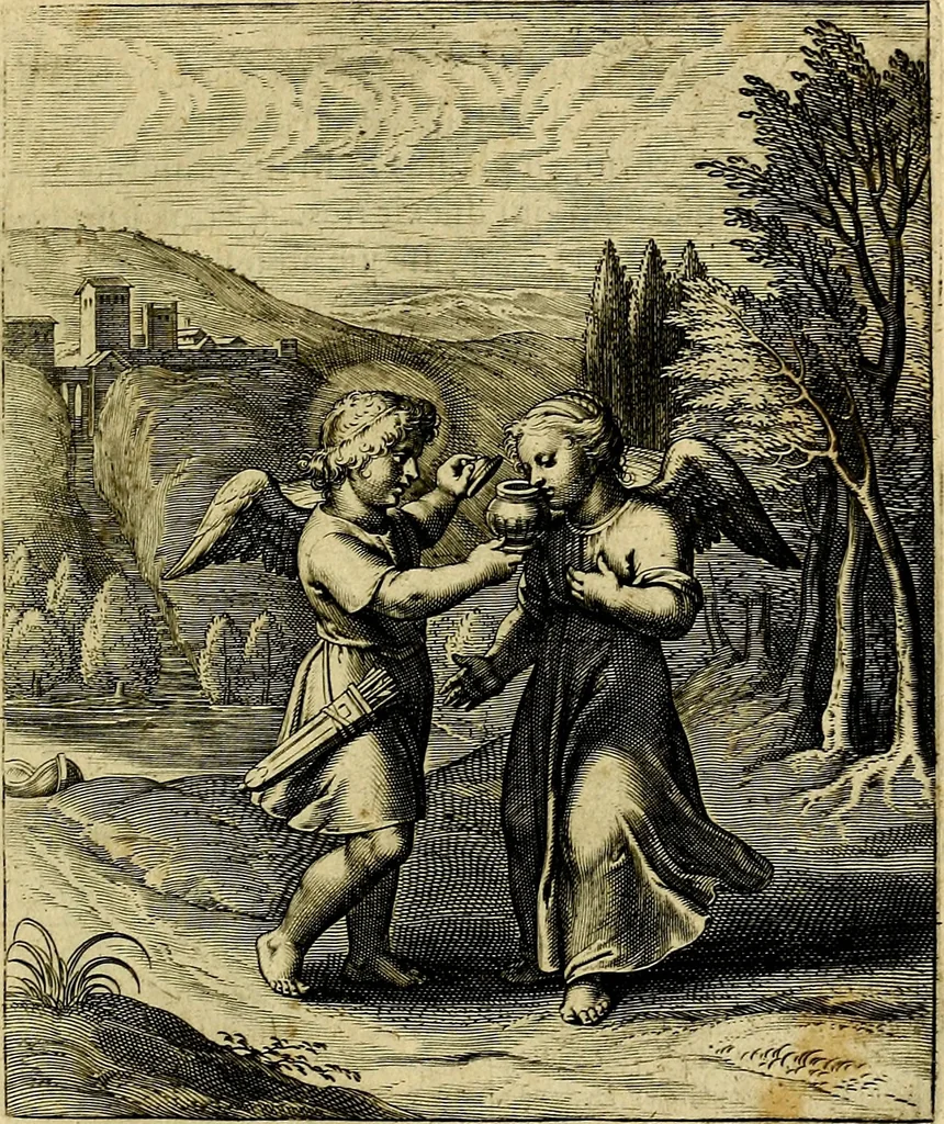 An illustration from Amoris divini emblemata, stvdio et aere Othonis Væni concinnata, 1660, leaf 86