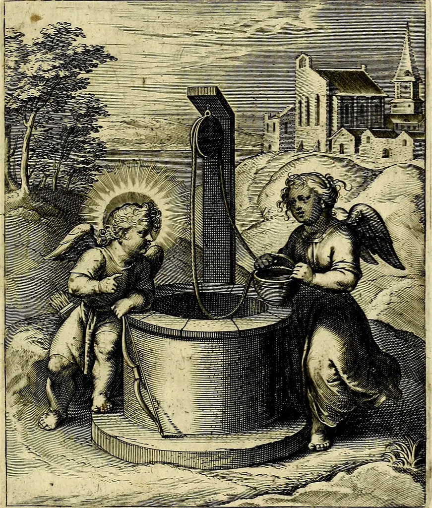 An illustration from Amoris divini emblemata, stvdio et aere Othonis Væni concinnata, 1660, leaf 90
