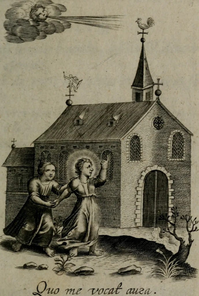 An illustration from Amoris divini et humani antipathia, sive effectus varij, e varijs Sacrae Scripturae locis deprompti, elblematis suis expressi ..., 1629, leaf 174