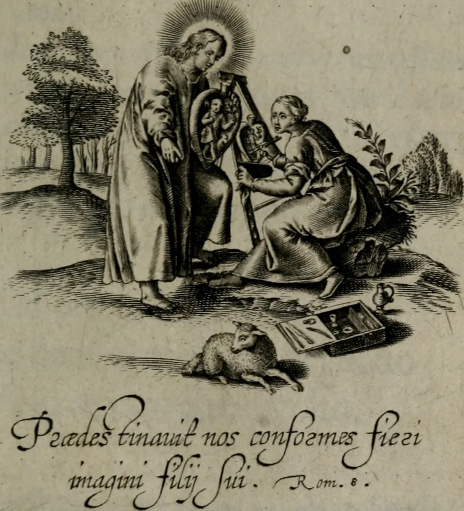 An illustration from Amoris divini et humani antipathia, sive effectus varij, e varijs Sacrae Scripturae locis deprompti, elblematis suis expressi ..., 1629, leaf 246