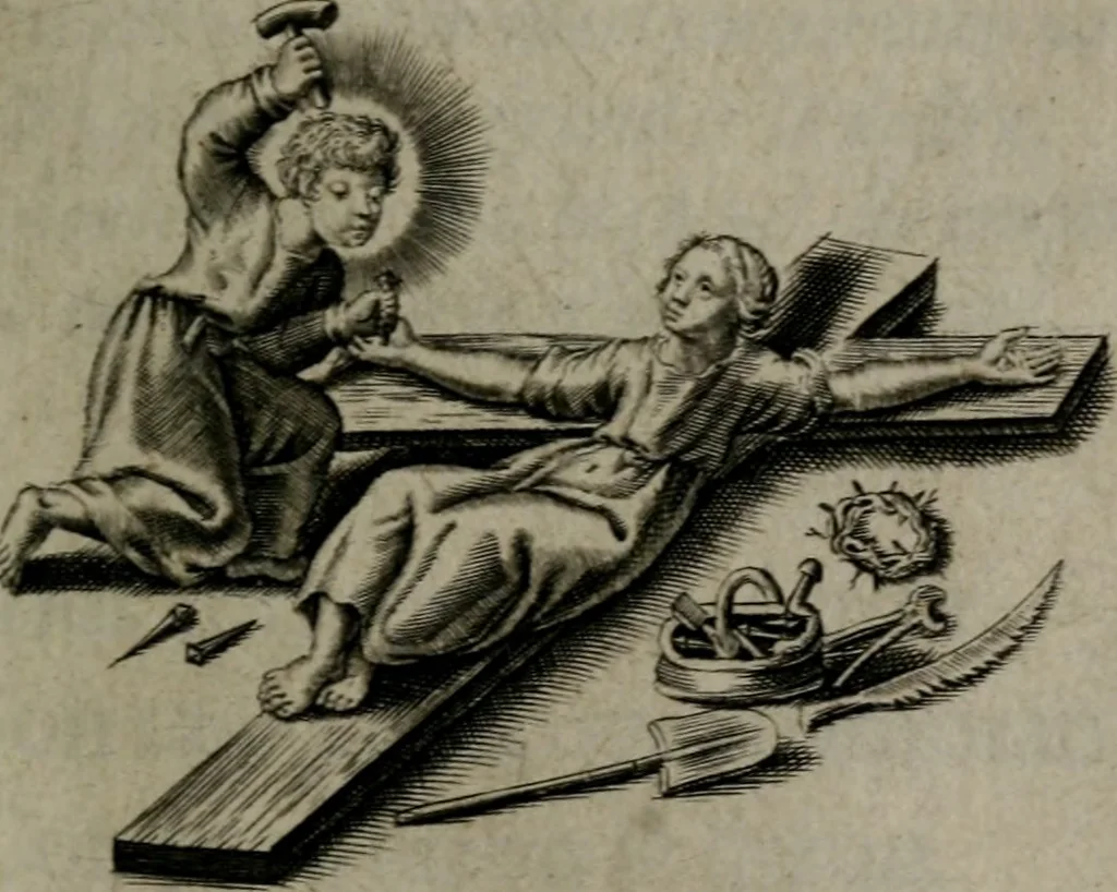 An illustration from Amoris divini et humani antipathia, sive effectus varij, e varijs Sacrae Scripturae locis deprompti, elblematis suis expressi ..., 1629, leaf 284