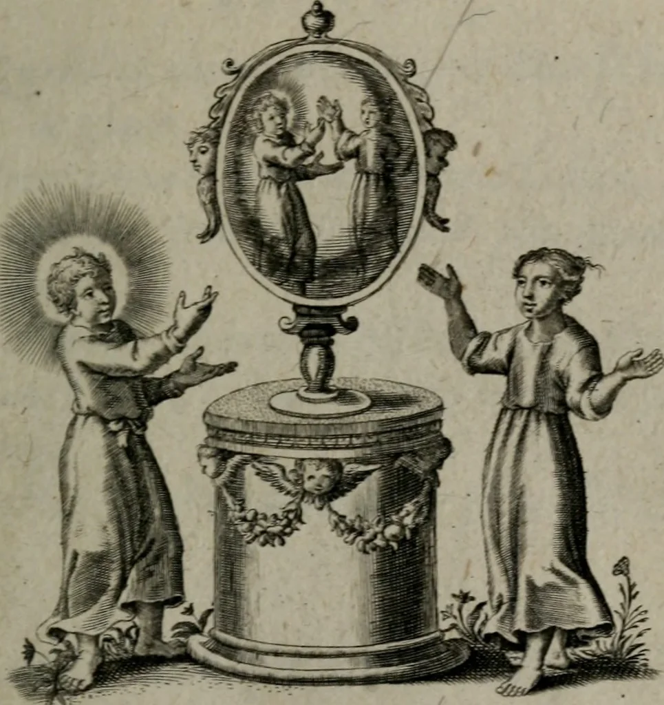 An illustration from Amoris divini et humani antipathia, sive effectus varij, e varijs Sacrae Scripturae locis deprompti, elblematis suis expressi ..., 1629, leaf 312