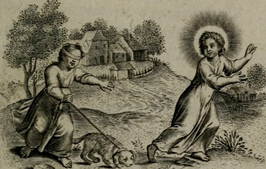 An illustration from Amoris divini et humani antipathia, sive effectus varij, e varijs Sacrae Scripturae locis deprompti, elblematis suis expressi ..., 1629, leaf 316