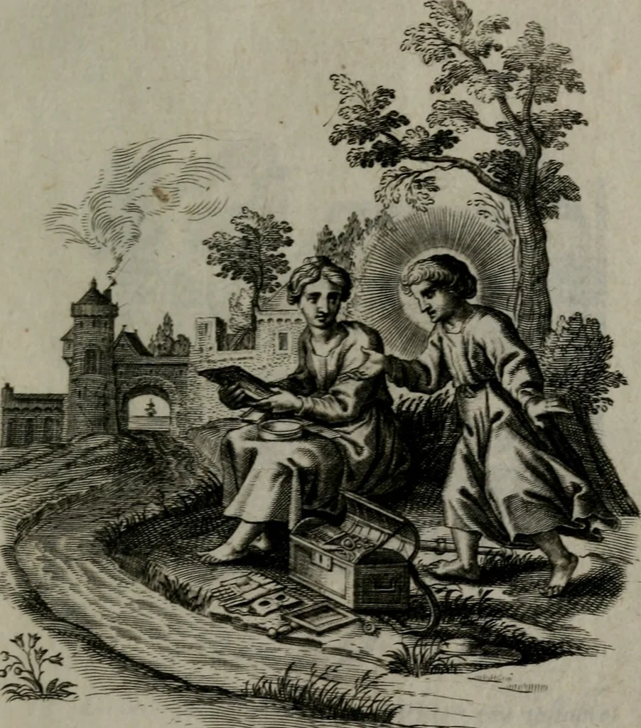 An illustration from Amoris divini et humani antipathia, sive effectus varij, e varijs Sacrae Scripturae locis deprompti, elblematis suis expressi ..., 1629, leaf 370