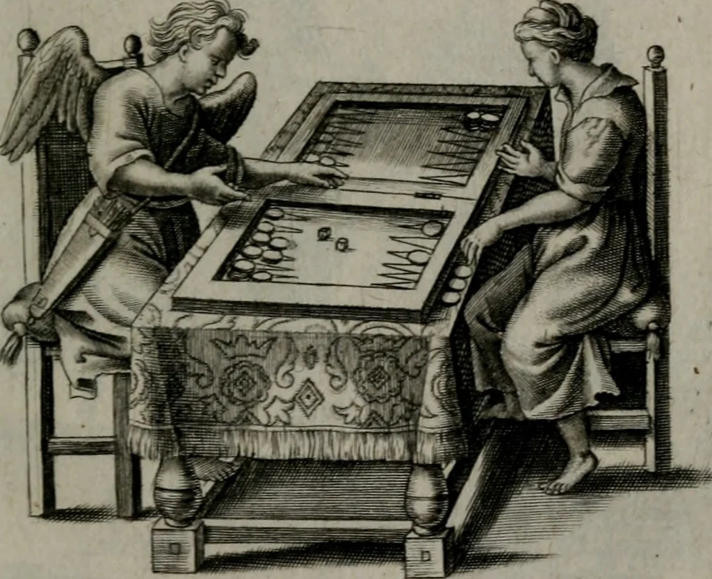 An illustration from Amoris divini et humani antipathia, sive effectus varij, e varijs Sacrae Scripturae locis deprompti, elblematis suis expressi ..., 1629, leaf 372