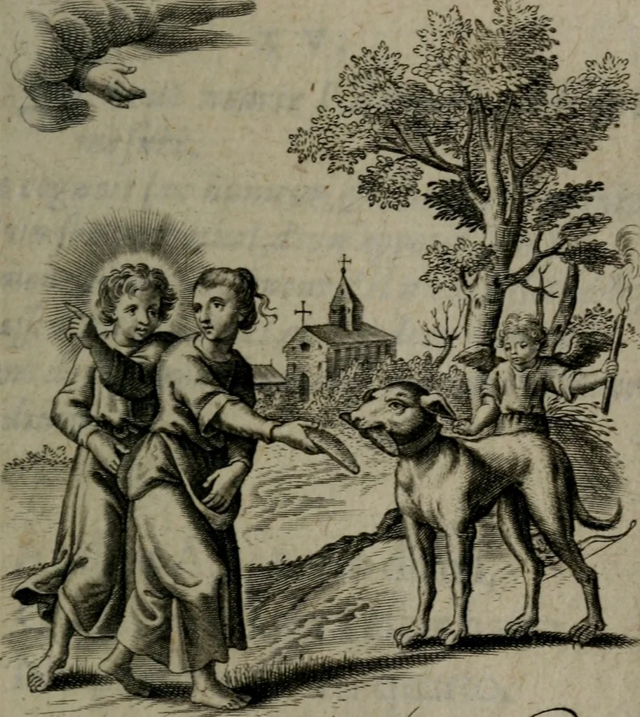 An illustration from Amoris divini et humani antipathia, sive effectus varij, e varijs Sacrae Scripturae locis deprompti, elblematis suis expressi ..., 1629, leaf 78