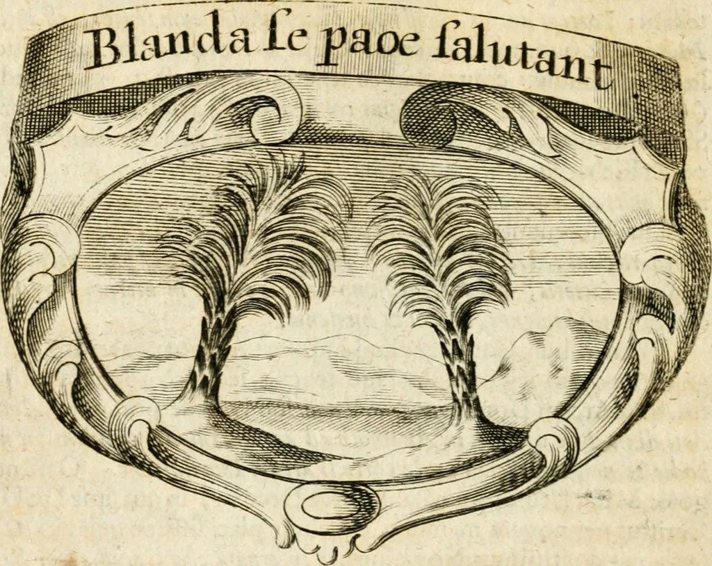 An illustration from Mater amoris et doloris : quam Christus in cruce moriens omnibus ac singulis suis fidelibus in matrem legavit, ecce mater tua : nunc explicata per sacra emblemata, figuras scripturae quàm plurimas, conceptus varios praedicabiles, SS. patrum sententias, raras historias, & pios ad Jesum patientem, ac sanctissimam matrem ejus compatientem affectus : opus omnibus Jesum & Mariam amantibus, praedicantibus, aut meditantibus perutile, com triplici indice considerationum, rerum memorabilium, & concionatorio, formandis per annum concionibus opportuno, 1726, leaf 125