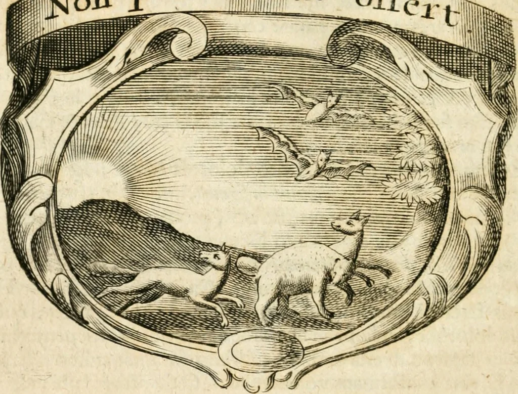 An illustration from Mater amoris et doloris : quam Christus in cruce moriens omnibus ac singulis suis fidelibus in matrem legavit, ecce mater tua : nunc explicata per sacra emblemata, figuras scripturae quàm plurimas, conceptus varios praedicabiles, SS. patrum sententias, raras historias, & pios ad Jesum patientem, ac sanctissimam matrem ejus compatientem affectus : opus omnibus Jesum & Mariam amantibus, praedicantibus, aut meditantibus perutile, com triplici indice considerationum, rerum memorabilium, & concionatorio, formandis per annum concionibus opportuno, 1726, leaf 179