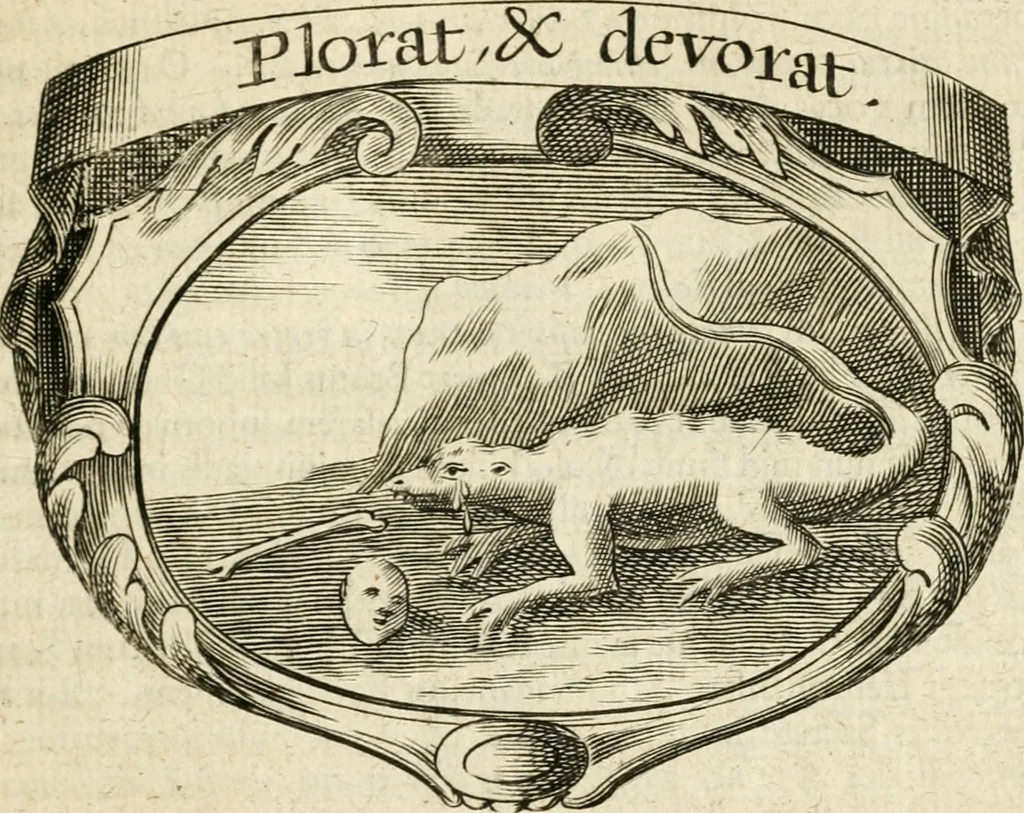 An illustration from Mater amoris et doloris : quam Christus in cruce moriens omnibus ac singulis suis fidelibus in matrem legavit, ecce mater tua : nunc explicata per sacra emblemata, figuras scripturae quàm plurimas, conceptus varios praedicabiles, SS. patrum sententias, raras historias, & pios ad Jesum patientem, ac sanctissimam matrem ejus compatientem affectus : opus omnibus Jesum & Mariam amantibus, praedicantibus, aut meditantibus perutile, com triplici indice considerationum, rerum memorabilium, & concionatorio, formandis per annum concionibus opportuno, 1726, leaf 206