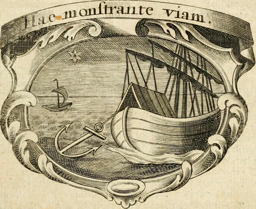 An illustration from Mater amoris et doloris : quam Christus in cruce moriens omnibus ac singulis suis fidelibus in matrem legavit, ecce mater tua : nunc explicata per sacra emblemata, figuras scripturae quàm plurimas, conceptus varios praedicabiles, SS. patrum sententias, raras historias, & pios ad Jesum patientem, ac sanctissimam matrem ejus compatientem affectus : opus omnibus Jesum & Mariam amantibus, praedicantibus, aut meditantibus perutile, com triplici indice considerationum, rerum memorabilium, & concionatorio, formandis per annum concionibus opportuno, 1726, leaf 28