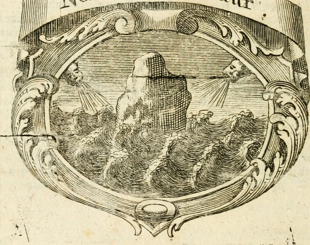 An illustration from Mater amoris et doloris : quam Christus in cruce moriens omnibus ac singulis suis fidelibus in matrem legavit, ecce mater tua : nunc explicata per sacra emblemata, figuras scripturae quàm plurimas, conceptus varios praedicabiles, SS. patrum sententias, raras historias, & pios ad Jesum patientem, ac sanctissimam matrem ejus compatientem affectus : opus omnibus Jesum & Mariam amantibus, praedicantibus, aut meditantibus perutile, com triplici indice considerationum, rerum memorabilium, & concionatorio, formandis per annum concionibus opportuno, 1726, leaf 283