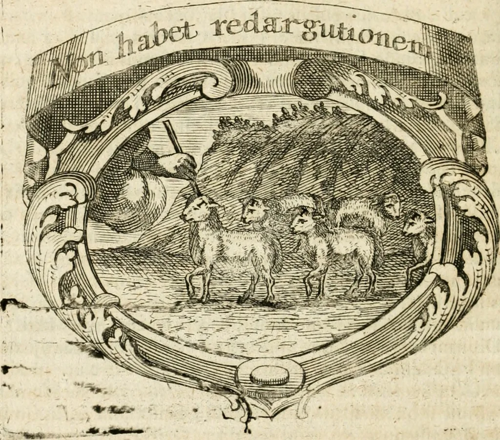 An illustration from Mater amoris et doloris : quam Christus in cruce moriens omnibus ac singulis suis fidelibus in matrem legavit, ecce mater tua : nunc explicata per sacra emblemata, figuras scripturae quàm plurimas, conceptus varios praedicabiles, SS. patrum sententias, raras historias, & pios ad Jesum patientem, ac sanctissimam matrem ejus compatientem affectus : opus omnibus Jesum & Mariam amantibus, praedicantibus, aut meditantibus perutile, com triplici indice considerationum, rerum memorabilium, & concionatorio, formandis per annum concionibus opportuno, 1726, leaf 311