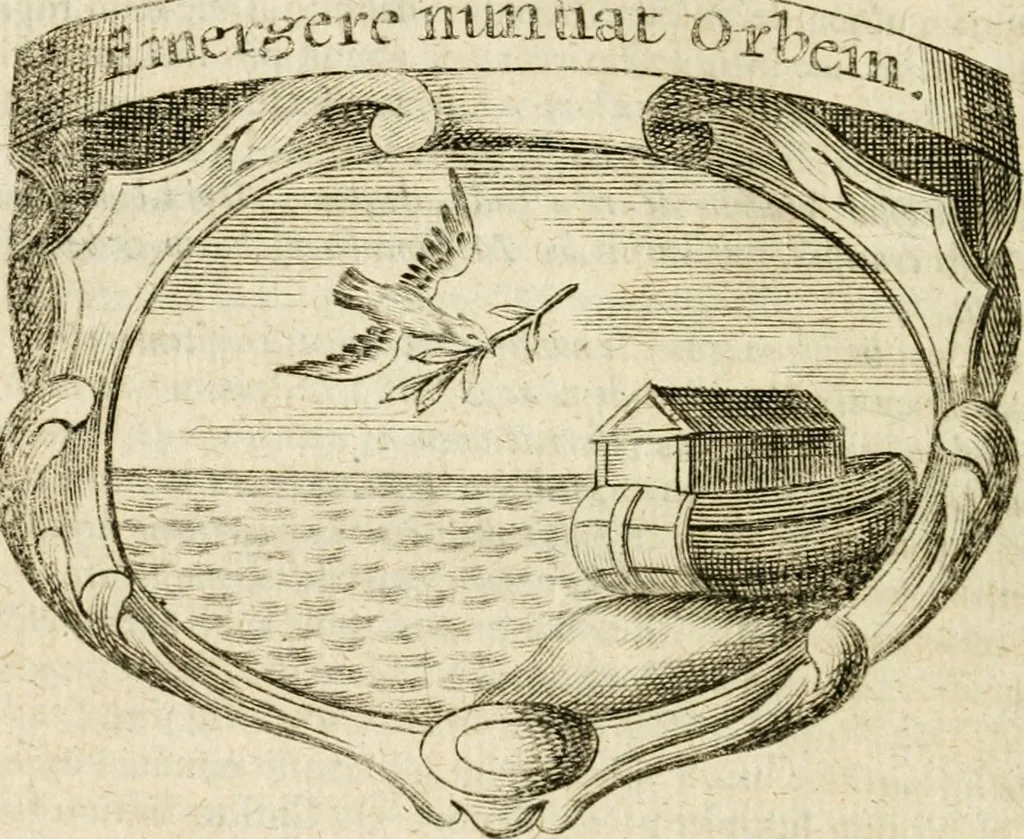 An illustration from Mater amoris et doloris : quam Christus in cruce moriens omnibus ac singulis suis fidelibus in matrem legavit, ecce mater tua : nunc explicata per sacra emblemata, figuras scripturae quàm plurimas, conceptus varios praedicabiles, SS. patrum sententias, raras historias, & pios ad Jesum patientem, ac sanctissimam matrem ejus compatientem affectus : opus omnibus Jesum & Mariam amantibus, praedicantibus, aut meditantibus perutile, com triplici indice considerationum, rerum memorabilium, & concionatorio, formandis per annum concionibus opportuno, 1726, leaf 395