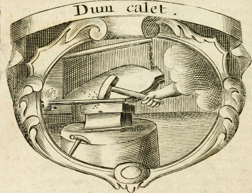 An illustration from Mater amoris et doloris : quam Christus in cruce moriens omnibus ac singulis suis fidelibus in matrem legavit, ecce mater tua : nunc explicata per sacra emblemata, figuras scripturae quàm plurimas, conceptus varios praedicabiles, SS. patrum sententias, raras historias, & pios ad Jesum patientem, ac sanctissimam matrem ejus compatientem affectus : opus omnibus Jesum & Mariam amantibus, praedicantibus, aut meditantibus perutile, com triplici indice considerationum, rerum memorabilium, & concionatorio, formandis per annum concionibus opportuno, 1726, leaf 425