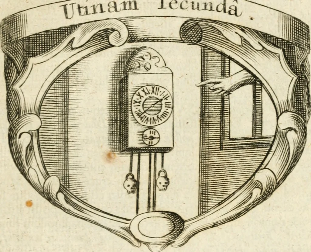 An illustration from Mater amoris et doloris : quam Christus in cruce moriens omnibus ac singulis suis fidelibus in matrem legavit, ecce mater tua : nunc explicata per sacra emblemata, figuras scripturae quàm plurimas, conceptus varios praedicabiles, SS. patrum sententias, raras historias, & pios ad Jesum patientem, ac sanctissimam matrem ejus compatientem affectus : opus omnibus Jesum & Mariam amantibus, praedicantibus, aut meditantibus perutile, com triplici indice considerationum, rerum memorabilium, & concionatorio, formandis per annum concionibus opportuno, 1726, leaf 518