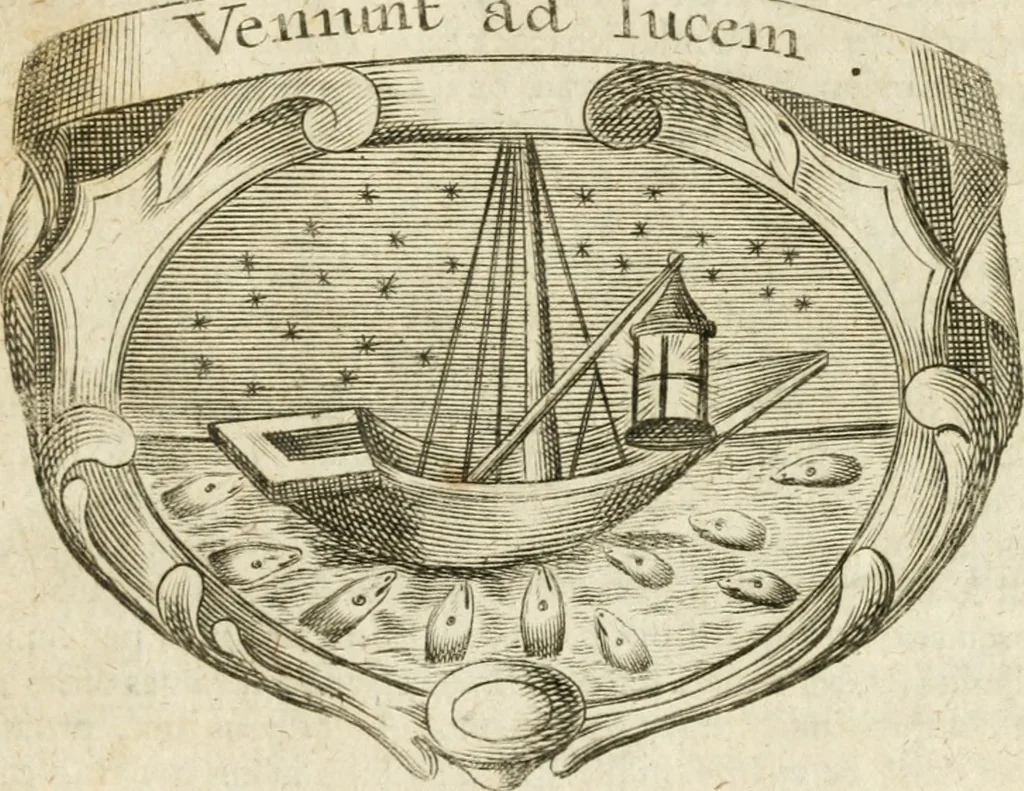 An illustration from Mater amoris et doloris : quam Christus in cruce moriens omnibus ac singulis suis fidelibus in matrem legavit, ecce mater tua : nunc explicata per sacra emblemata, figuras scripturae quàm plurimas, conceptus varios praedicabiles, SS. patrum sententias, raras historias, & pios ad Jesum patientem, ac sanctissimam matrem ejus compatientem affectus : opus omnibus Jesum & Mariam amantibus, praedicantibus, aut meditantibus perutile, com triplici indice considerationum, rerum memorabilium, & concionatorio, formandis per annum concionibus opportuno, 1726, leaf 526