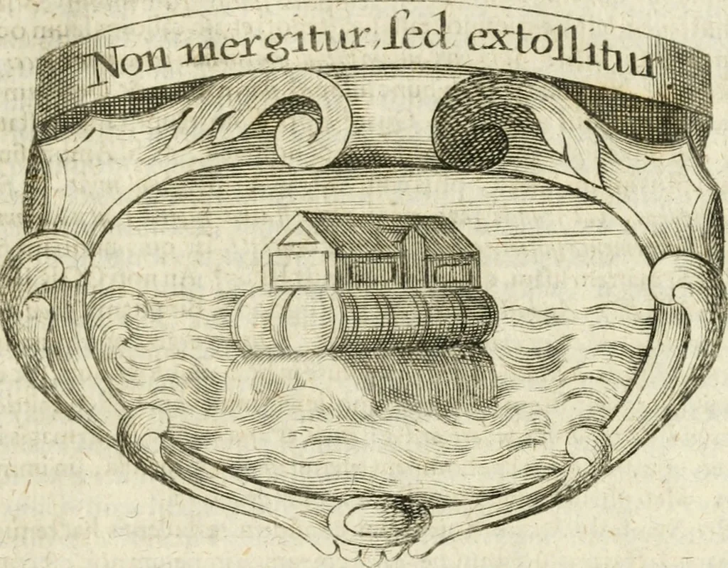 An illustration from Mater amoris et doloris : quam Christus in cruce moriens omnibus ac singulis suis fidelibus in matrem legavit, ecce mater tua : nunc explicata per sacra emblemata, figuras scripturae quàm plurimas, conceptus varios praedicabiles, SS. patrum sententias, raras historias, & pios ad Jesum patientem, ac sanctissimam matrem ejus compatientem affectus : opus omnibus Jesum & Mariam amantibus, praedicantibus, aut meditantibus perutile, com triplici indice considerationum, rerum memorabilium, & concionatorio, formandis per annum concionibus opportuno, 1726, leaf 534