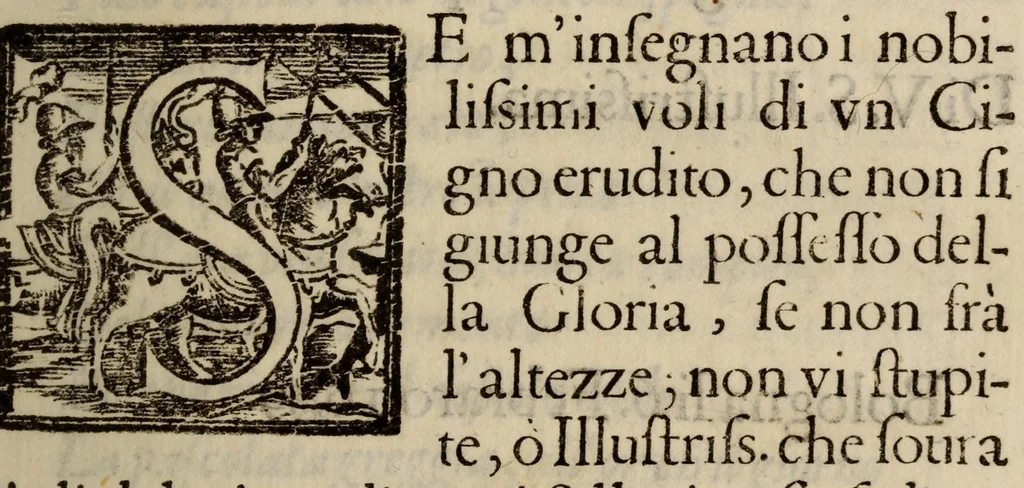 An illustration from Amor tiranno : accademia fatta in casa dell'illustrissimo sig. senator Fantuzzi, 1649, leaf 5