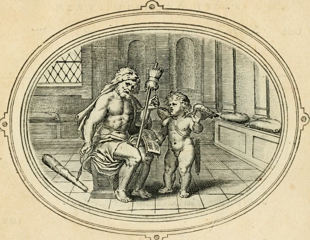 An illustration from Amorum emblemata, figuris aeneis incisa, 1608, leaf 102