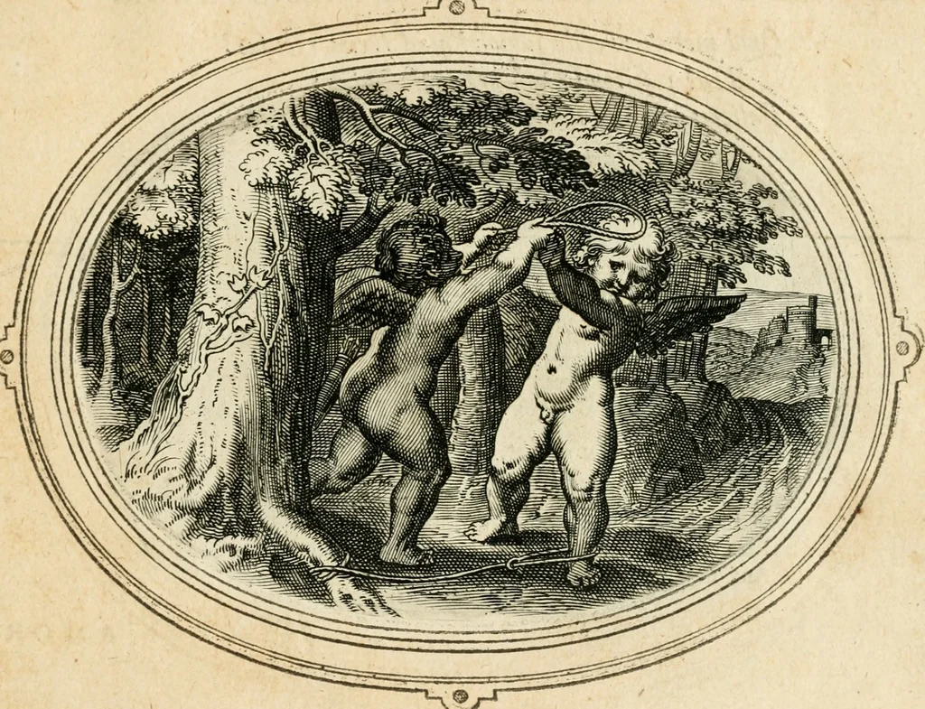 An illustration from Amorum emblemata, figuris aeneis incisa, 1608, leaf 106