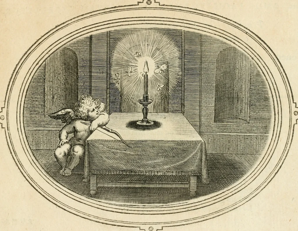 An illustration from Amorum emblemata, figuris aeneis incisa, 1608, leaf 122