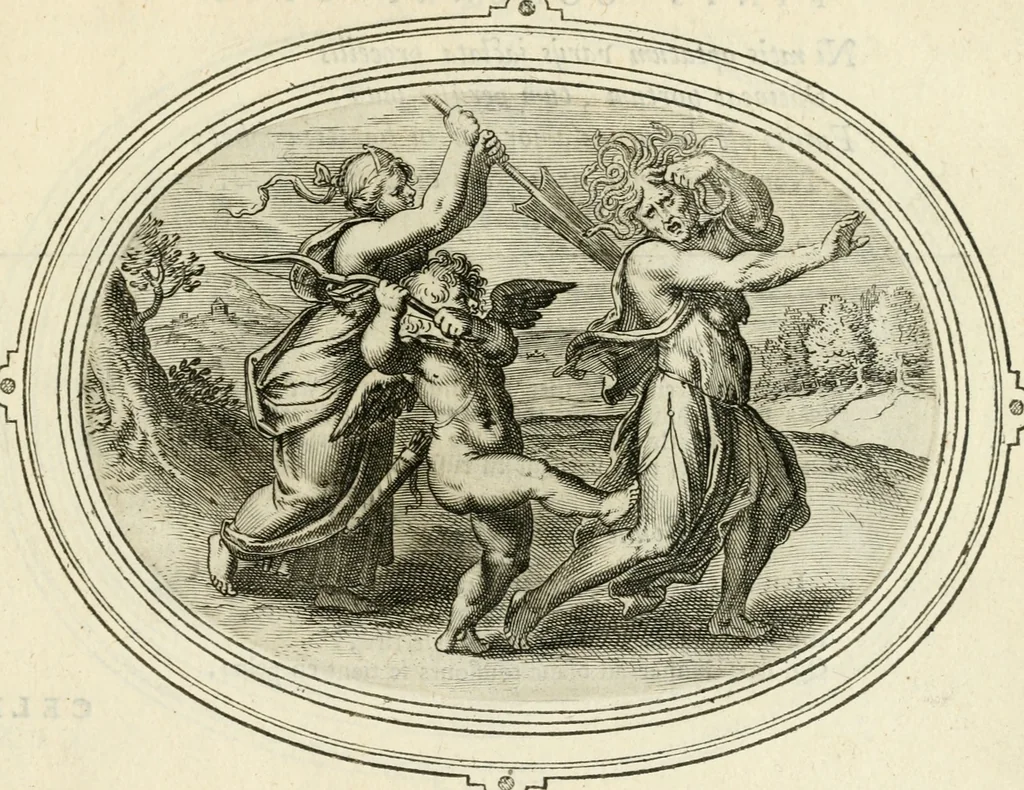 An illustration from Amorum emblemata, figuris aeneis incisa, 1608, leaf 126