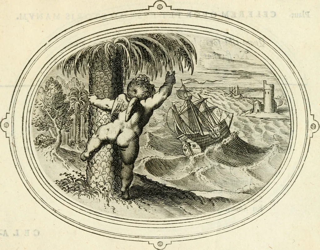 An illustration from Amorum emblemata, figuris aeneis incisa, 1608, leaf 128