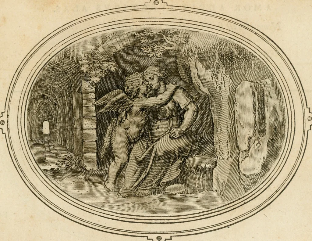 An illustration from Amorum emblemata, figuris aeneis incisa, 1608, leaf 132