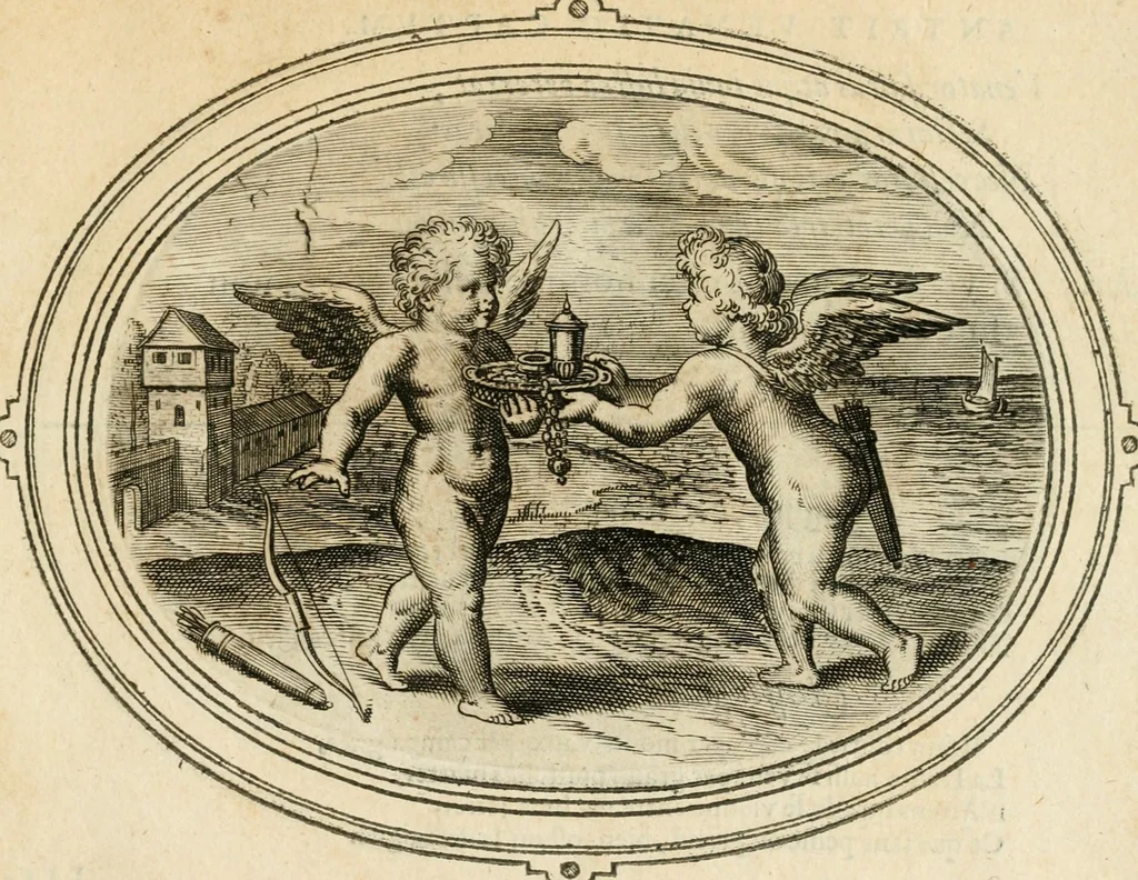 An illustration from Amorum emblemata, figuris aeneis incisa, 1608, leaf 148