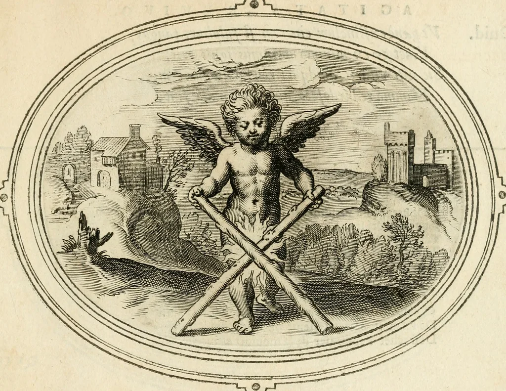 An illustration from Amorum emblemata, figuris aeneis incisa, 1608, leaf 154