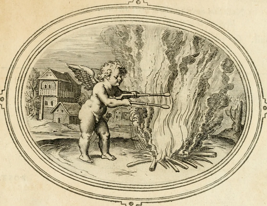 An illustration from Amorum emblemata, figuris aeneis incisa, 1608, leaf 158
