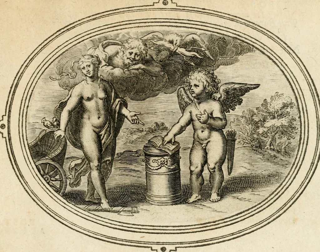 An illustration from Amorum emblemata, figuris aeneis incisa, 1608, leaf 160