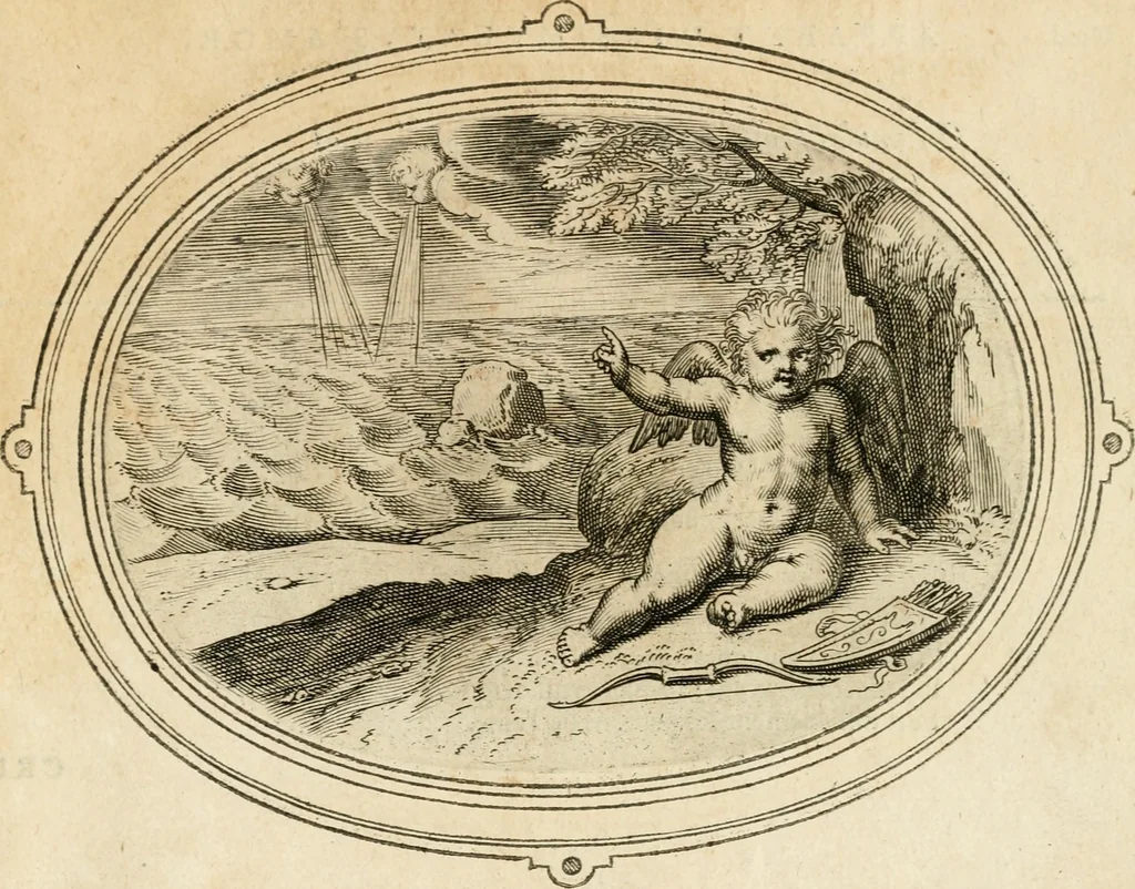 An illustration from Amorum emblemata, figuris aeneis incisa, 1608, leaf 162