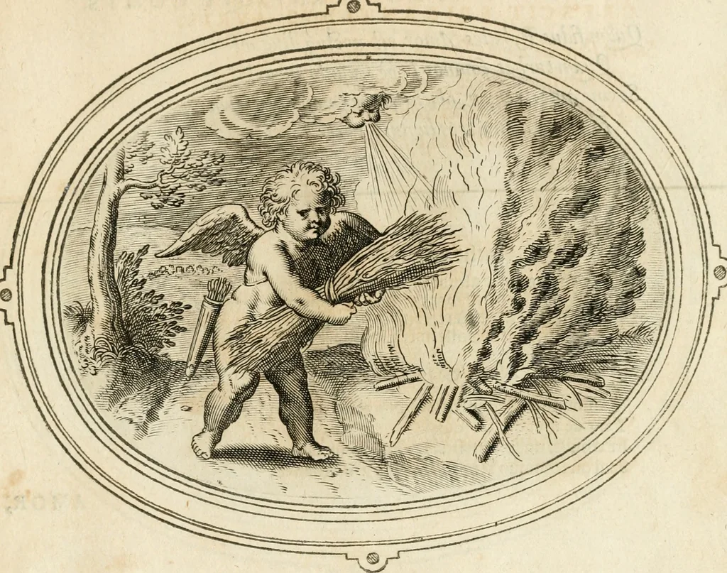 An illustration from Amorum emblemata, figuris aeneis incisa, 1608, leaf 166