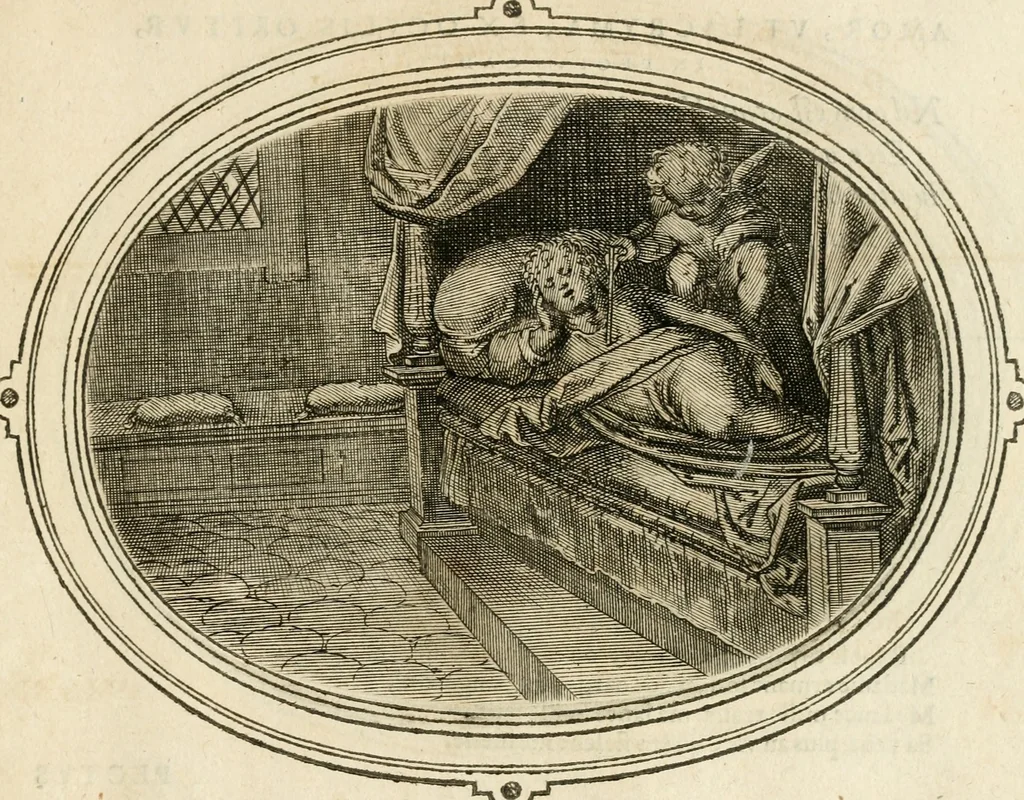 An illustration from Amorum emblemata, figuris aeneis incisa, 1608, leaf 168