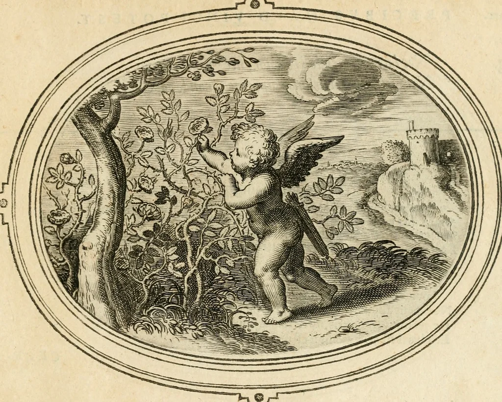 An illustration from Amorum emblemata, figuris aeneis incisa, 1608, leaf 180