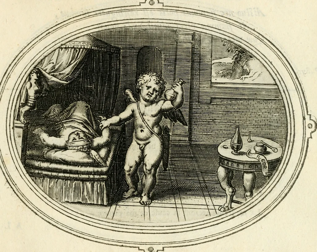 An illustration from Amorum emblemata, figuris aeneis incisa, 1608, leaf 188
