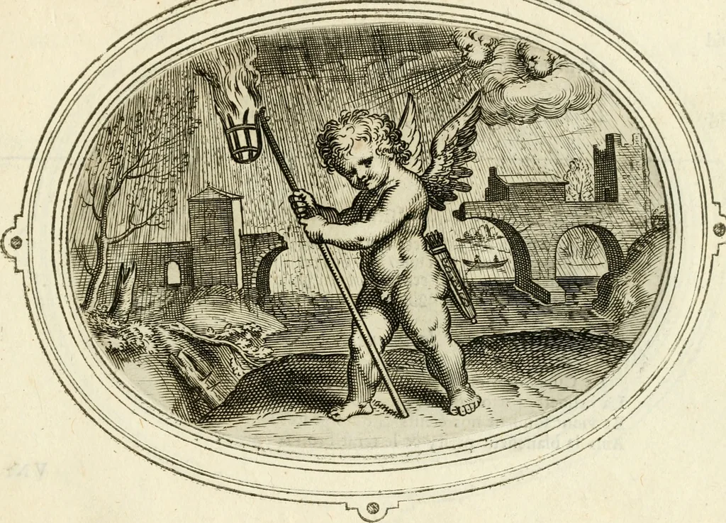 An illustration from Amorum emblemata, figuris aeneis incisa, 1608, leaf 190