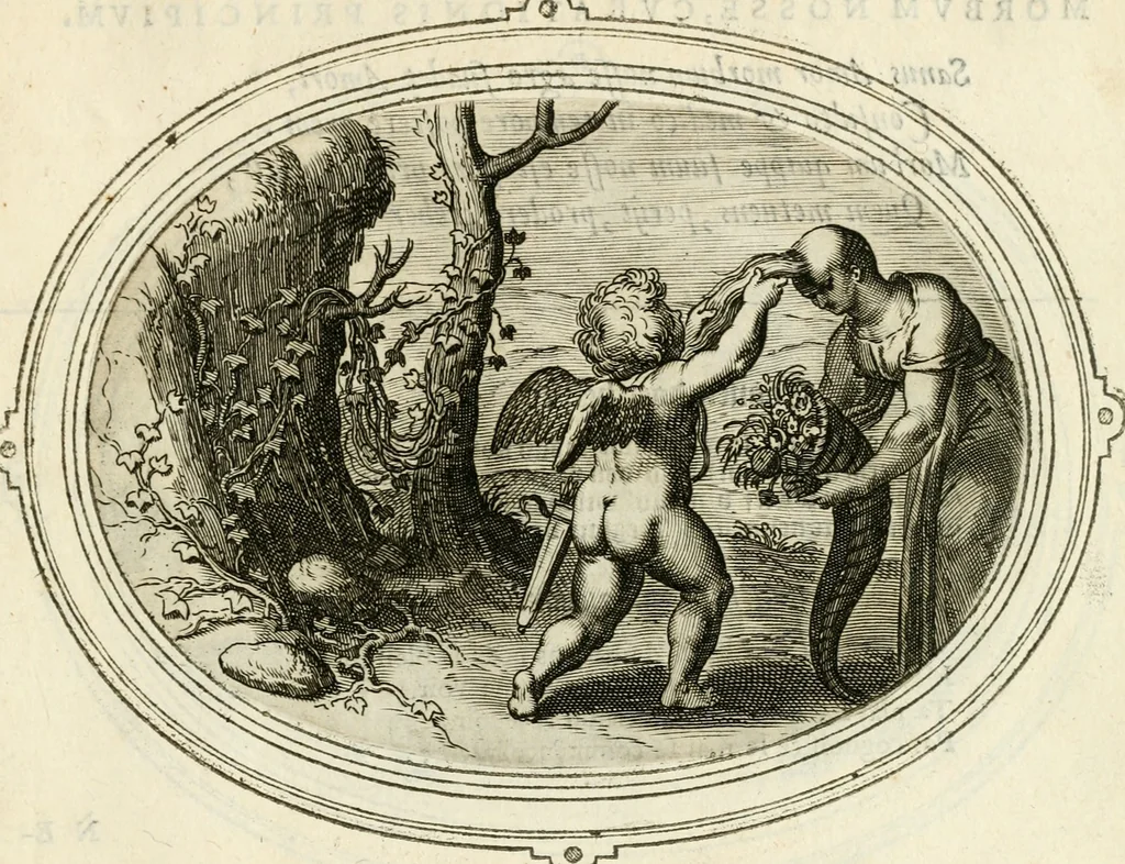 An illustration from Amorum emblemata, figuris aeneis incisa, 1608, leaf 194