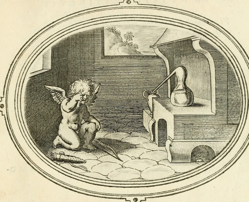 An illustration from Amorum emblemata, figuris aeneis incisa, 1608, leaf 208
