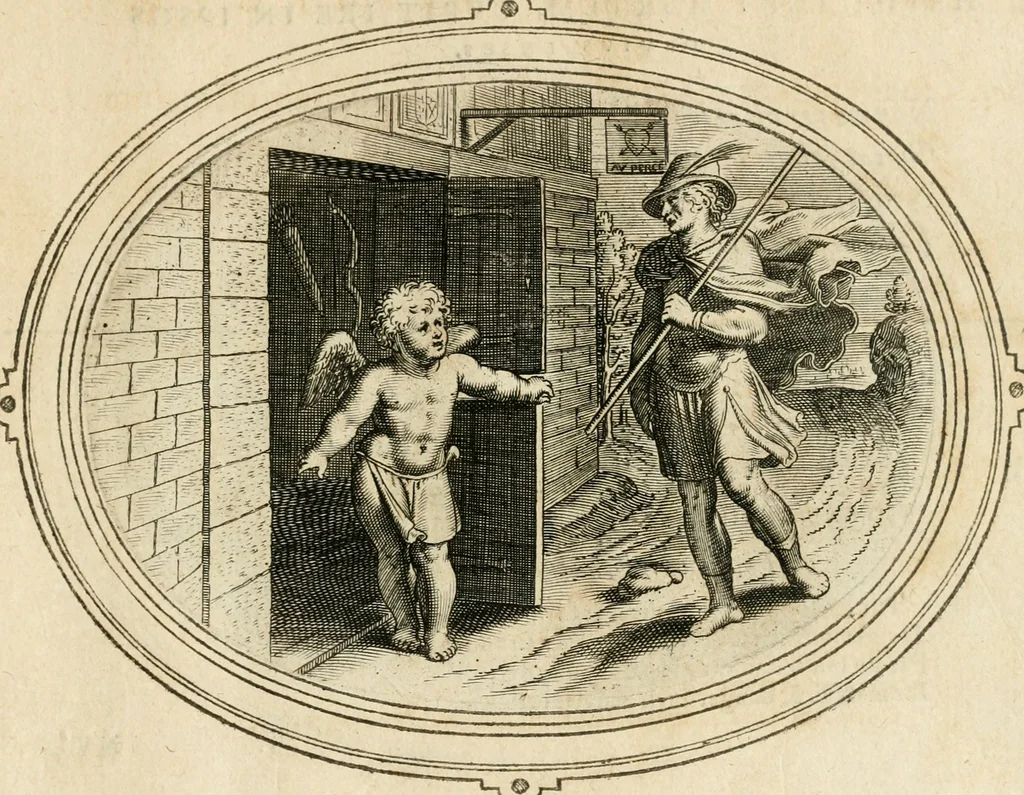 An illustration from Amorum emblemata, figuris aeneis incisa, 1608, leaf 216