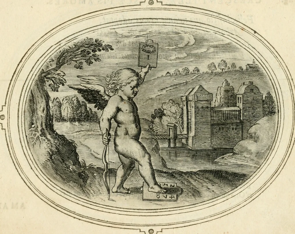 An illustration from Amorum emblemata, figuris aeneis incisa, 1608, leaf 22
