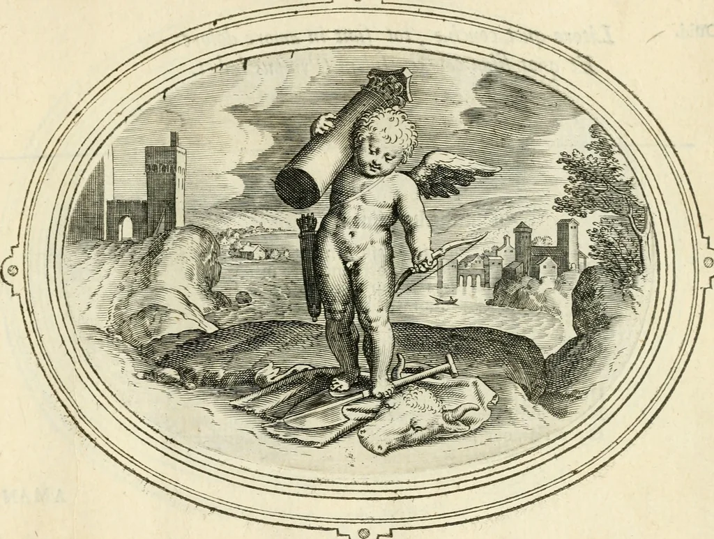 An illustration from Amorum emblemata, figuris aeneis incisa, 1608, leaf 220