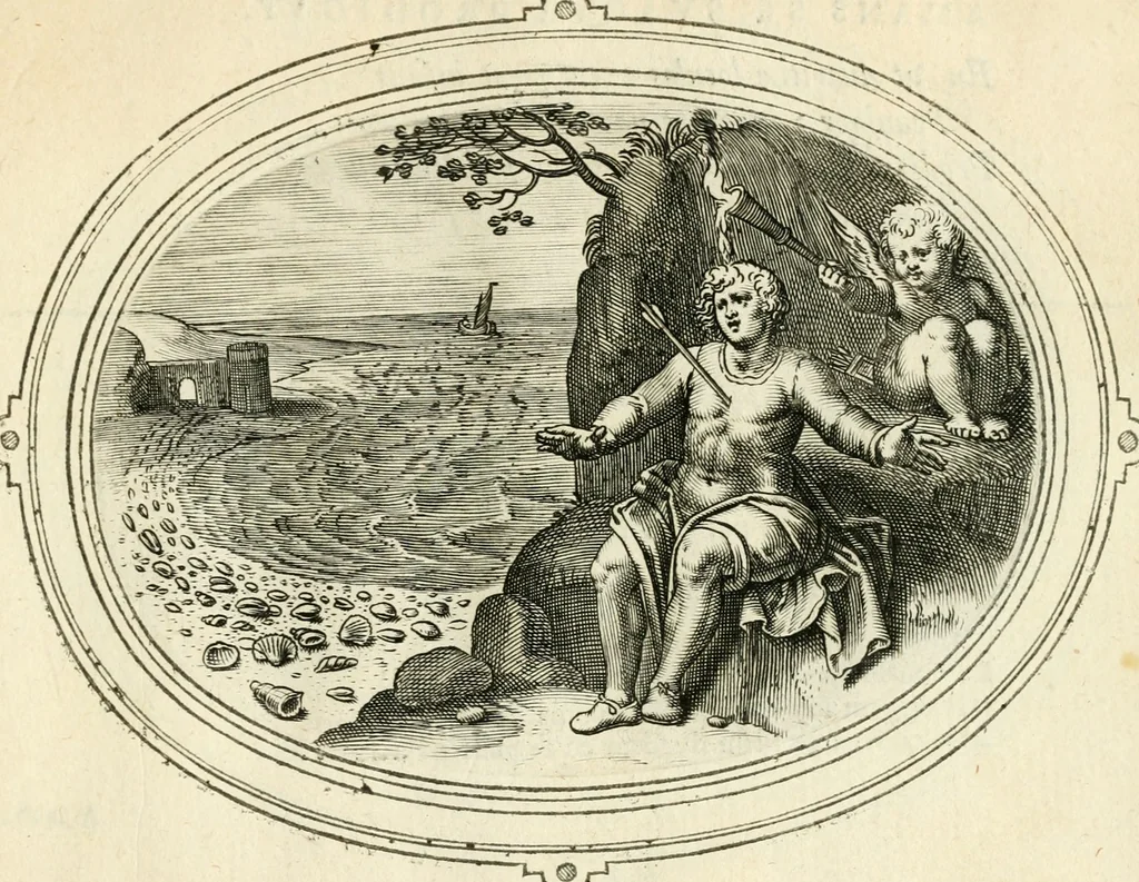 An illustration from Amorum emblemata, figuris aeneis incisa, 1608, leaf 222