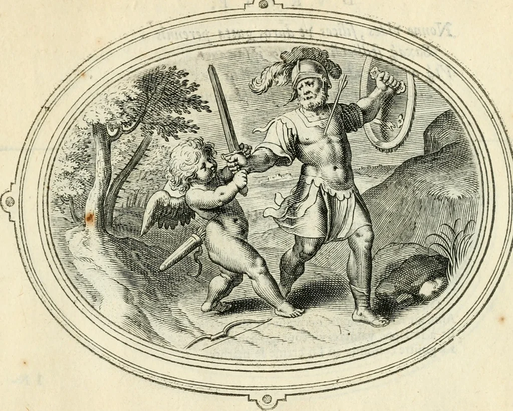 An illustration from Amorum emblemata, figuris aeneis incisa, 1608, leaf 228