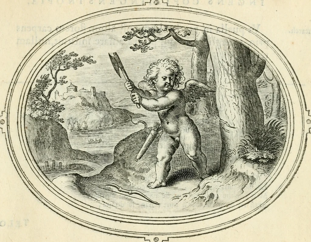 An illustration from Amorum emblemata, figuris aeneis incisa, 1608, leaf 230