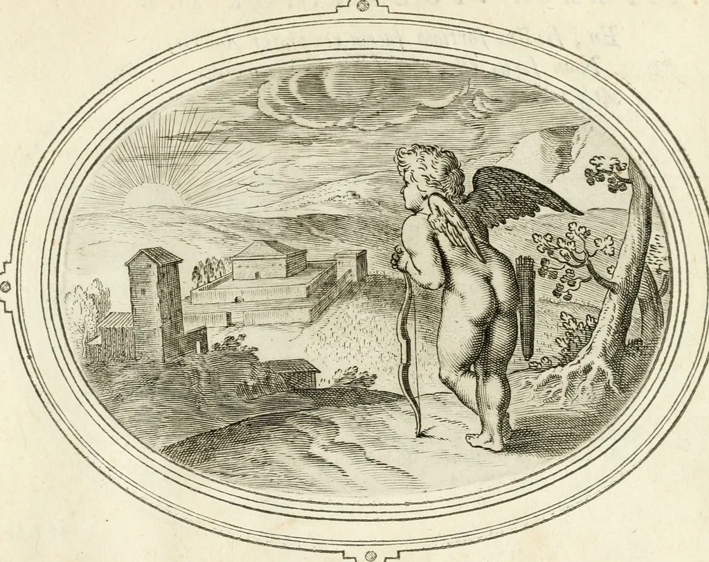An illustration from Amorum emblemata, figuris aeneis incisa, 1608, leaf 242