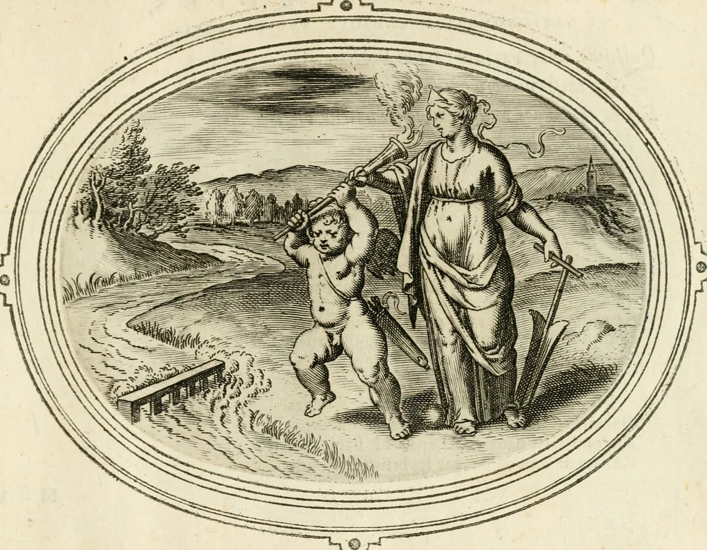 An illustration from Amorum emblemata, figuris aeneis incisa, 1608, leaf 244