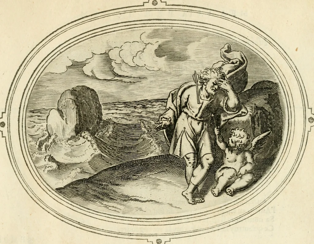 An illustration from Amorum emblemata, figuris aeneis incisa, 1608, leaf 246