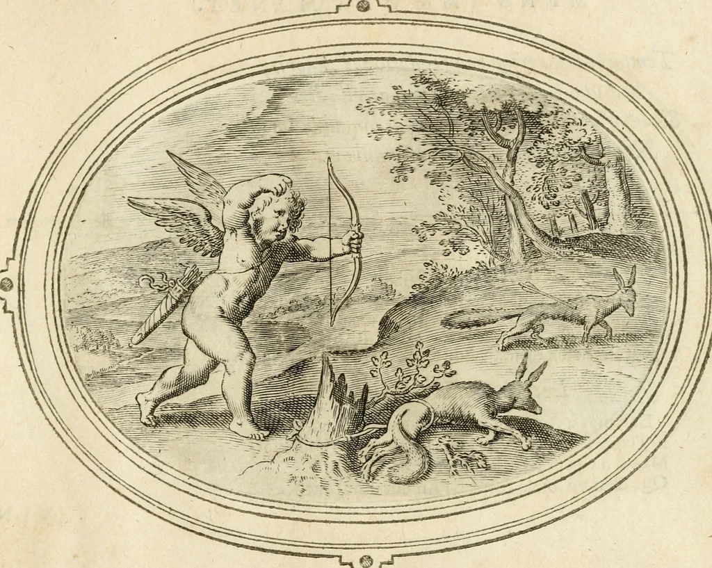 An illustration from Amorum emblemata, figuris aeneis incisa, 1608, leaf 254